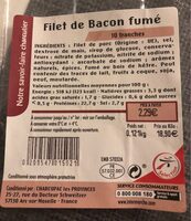 Filet de bacon fumé