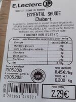 Emmental  Savoie  Chabert