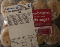 Mini beignet fruits rouges