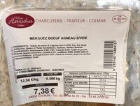 Merguez boeuf agneau s/vide