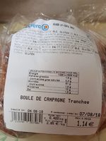Boule de campagne tranchee