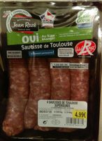 4 saucisses de Toulouse supérieur
