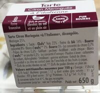 Tarte citron meringuée