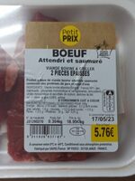 Boeuf attendri et saumuré