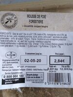 Mousse de foie forestière