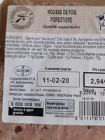 Mousse de foie forestière