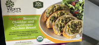 Organic Broccoli, Cheddar, and Cauliflower Chicken Breast
