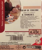 Jambon cuit supérieur