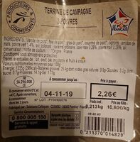 Terrine de campagne 3 poivres