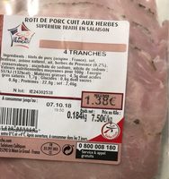 Roti de Porc aux herbes