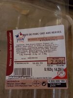 Rôti de porc cuit aux herbes