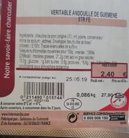 Véritable andouillette de Guemene