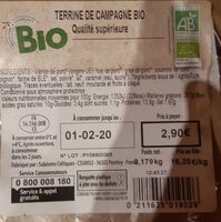 Terrines de campagne Bio