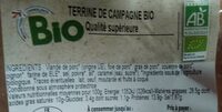 Terrine de campagne bio