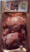 Cuisse de poulet rôti traité en salaison