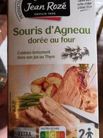 Souris d'agneau dorée au four
