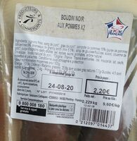 Boudin noir aux pommes x2