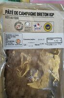 Pâte de campagne Breton igp