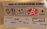 Jambon cuit supérieur degraissé