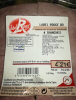 Jambon cuit de qualité supérieure, découenné dégraissé