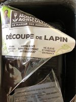 Demi lapin decoupé