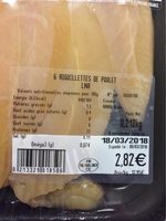 Aiguillettes de poulet
