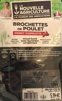 Brochettes de Poulet Piment d'Espelette