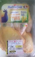Cuisses de poulet nourri aux grains de mais