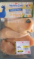 Filets de poulet nourris aux grains de maïs