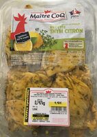 Hauts de cuisses de poulet assaisonnés thym/citron