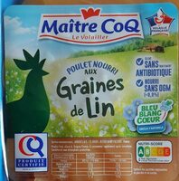 Poulet nourri aux graines de lin