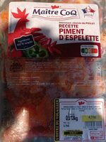 Morceaux choisis de poulet recette Piment d'Espelette