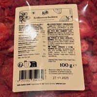 Gefriergetrocknete Erdbeerscheiben