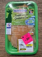 Escalope de poulet (nourri aux graines de lin)