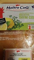 Aiguillettes de poulet  thym citron