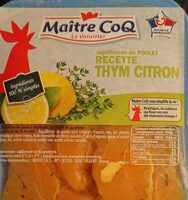 Aiguillettes de poulet recette thym et citron
