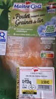 Poulet nourri aux graines de lin