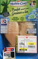 Poulet nourri aux graines de lin