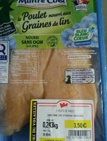 Filets de poulet nourri aux graines de lin