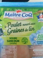 Poulet nourri aux graines de lin