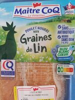 Poulet nourri aux graines de lin