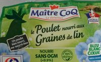 Poulet nourri aux graines de lin