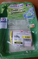 Le Poulet nourri Graines De Lin