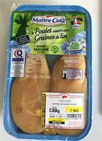 Le poulet nourri aux graines de lin