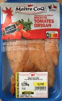 Aiguillettes de poulet tomates origan