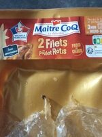 Filets de poulet rotis