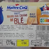 Cuisses de Poulet nourri aux grains de blé
