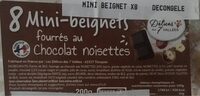 8 mini beignets chocolat noisettes