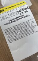 Cheddar & onion focaccia