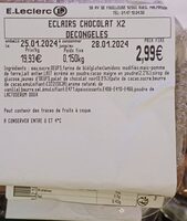 Éclairs chocolat décongelés